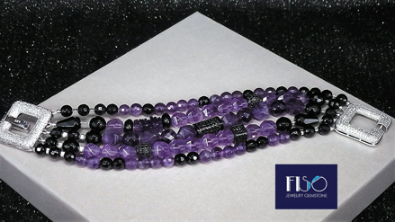 Náramok ametyst Náramok ametyst