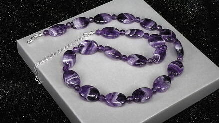 Náhrdelník ametyst Náhrdelník ametyst